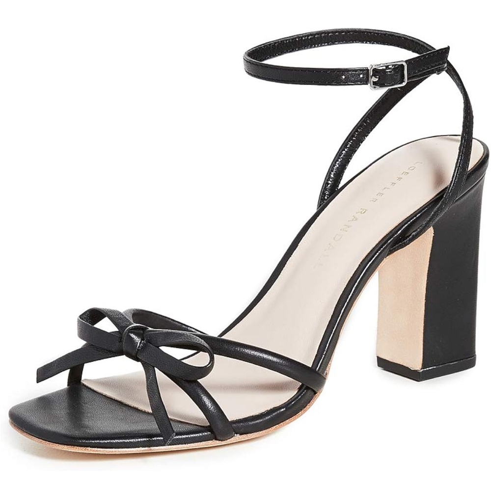 Loeffler Randall Black Strappy Heels Sandals